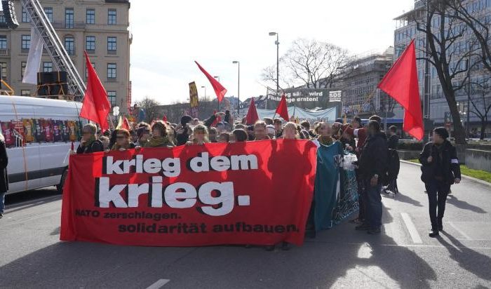 Kämpferischer Protest gegen die Nato- Sicherheitskonferenz in München durchgesetzt