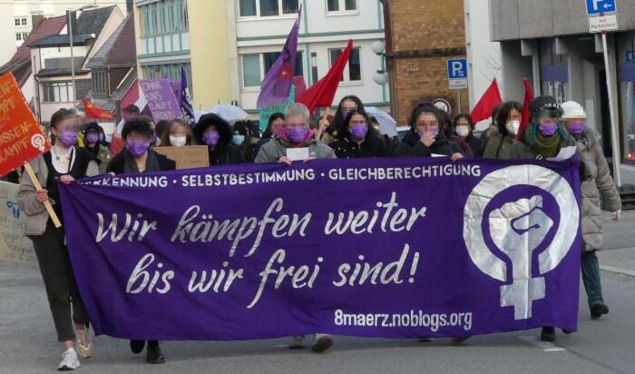 Demonstration zum Frauen*kampftag in Schwenningen